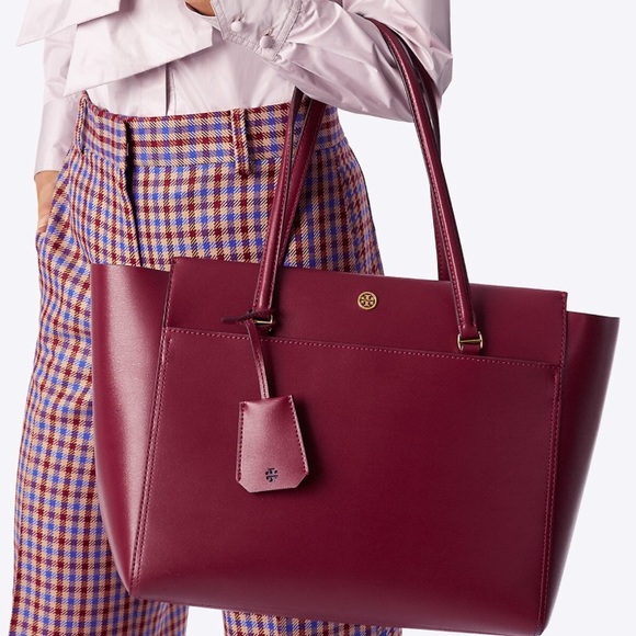 Tory Burch Parker large tote zip top tote NWT leather - Picture 2 of 11